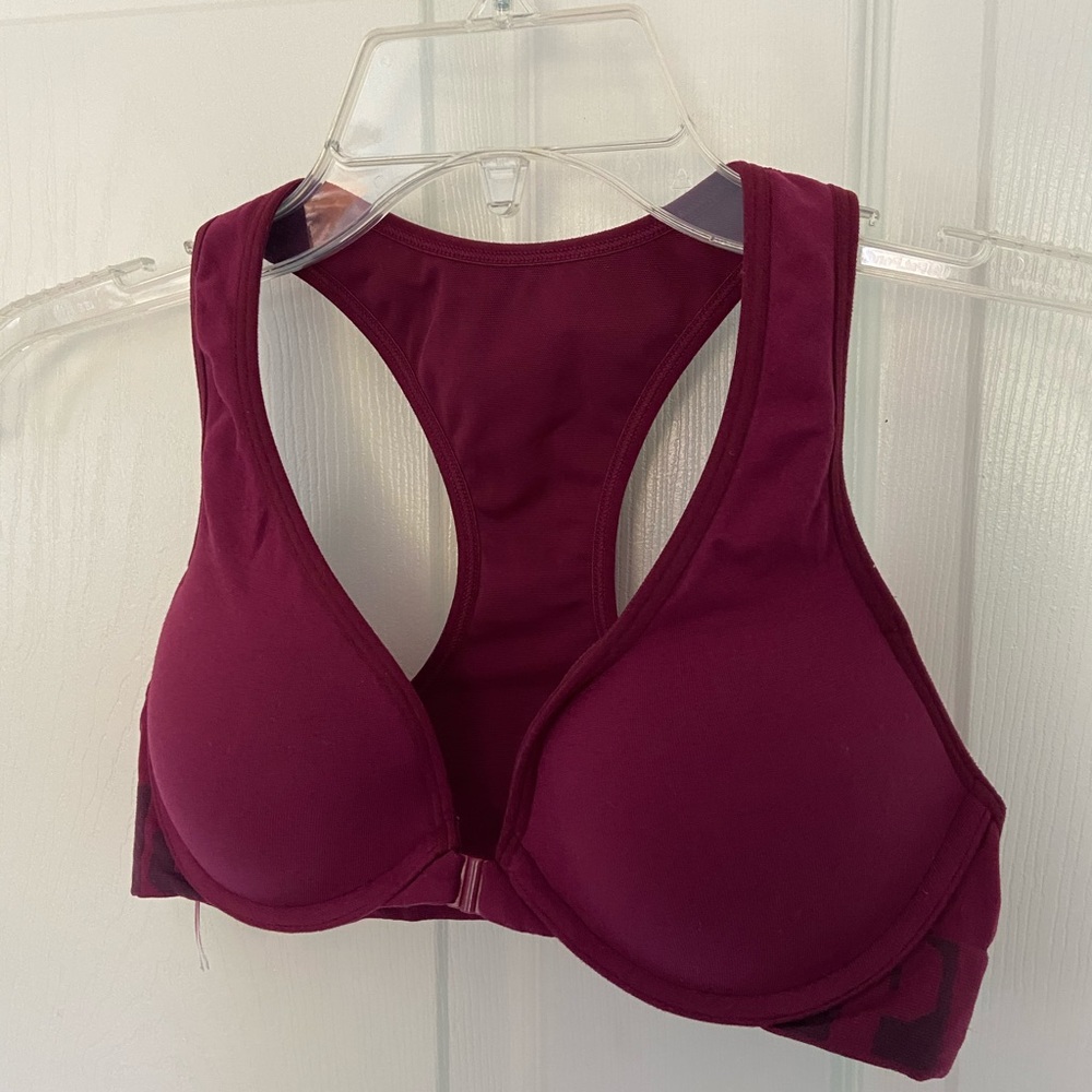 PINK BRA 32 C Maroon color